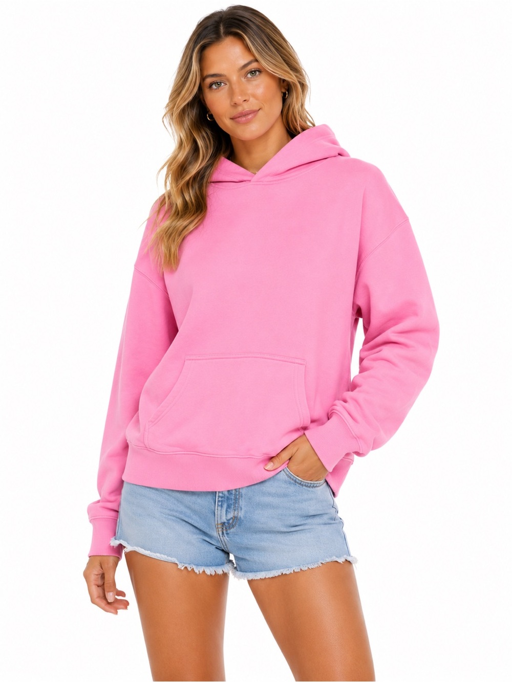 TNA Airy AF Fleece Hoodie | S | Pink